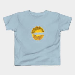 Double golden ginkgo Kids T-Shirt